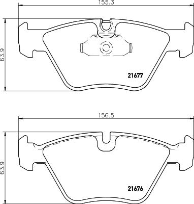 DON PCP1266 - Brake Pad Set, disc brake autospares.lv