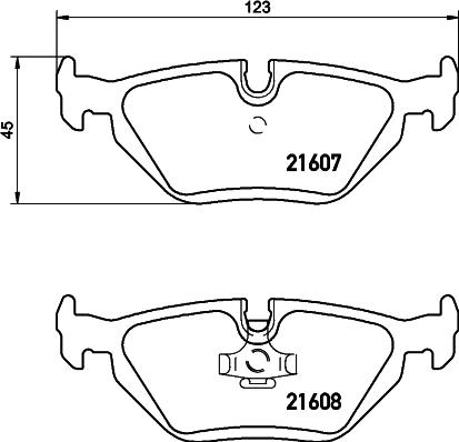 DON PCP1201 - Brake Pad Set, disc brake autospares.lv