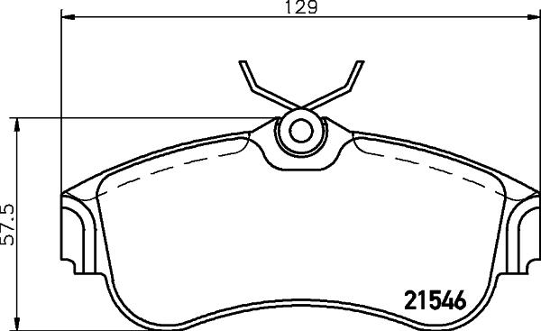 DON PCP1214 - Brake Pad Set, disc brake autospares.lv