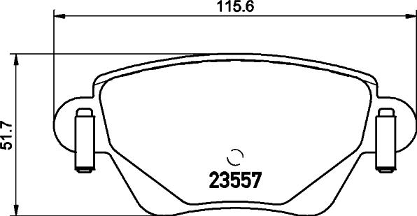 DON PCP1233 - Brake Pad Set, disc brake autospares.lv