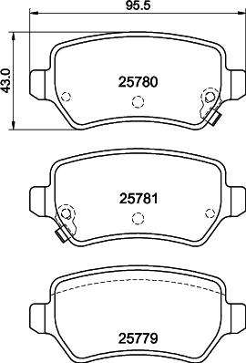 DON PCP1765 - Brake Pad Set, disc brake autospares.lv