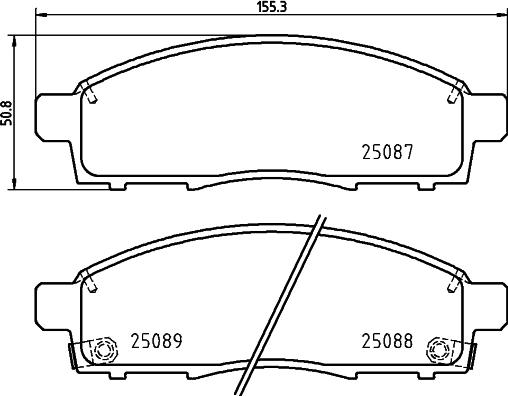 DON PCP1978 - Brake Pad Set, disc brake autospares.lv