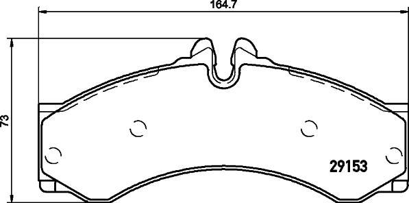 DON PCP1712 - Brake Pad Set, disc brake autospares.lv