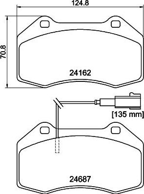 DON PCP2089 - Brake Pad Set, disc brake autospares.lv