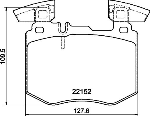 DON PCP2199 - Brake Pad Set, disc brake autospares.lv
