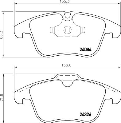 DON PCP2140 - Brake Pad Set, disc brake autospares.lv