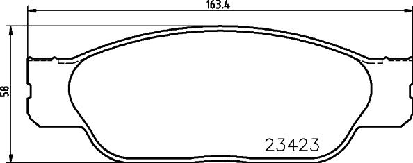 DON PCP2147 - Brake Pad Set, disc brake autospares.lv