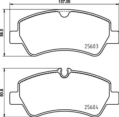 DON PCP2151 - Brake Pad Set, disc brake autospares.lv