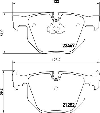 DON PCP2118 - Brake Pad Set, disc brake autospares.lv