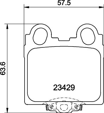 DON PCP2189 - Brake Pad Set, disc brake autospares.lv