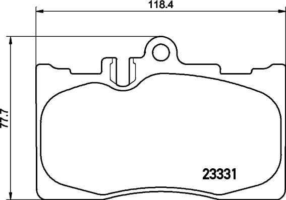 DON PCP2186 - Brake Pad Set, disc brake autospares.lv