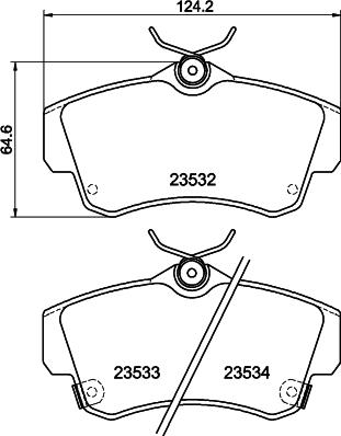 DON PCP2131 - Brake Pad Set, disc brake autospares.lv