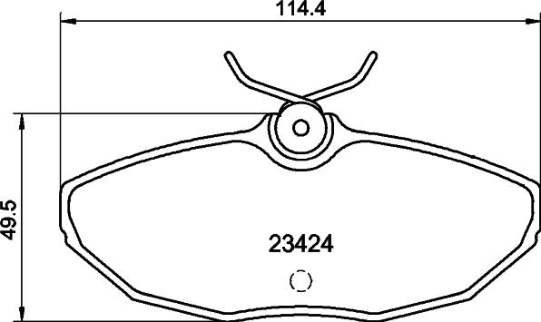 DON PCP2138 - Brake Pad Set, disc brake autospares.lv