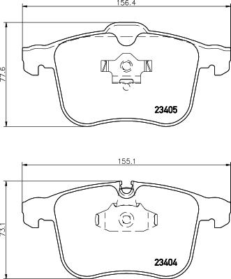 DON PCP2126 - Brake Pad Set, disc brake autospares.lv