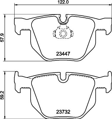 DON PCP2121 - Brake Pad Set, disc brake autospares.lv