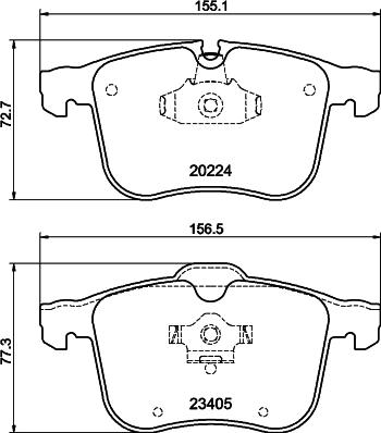 DON PCP2127 - Brake Pad Set, disc brake autospares.lv