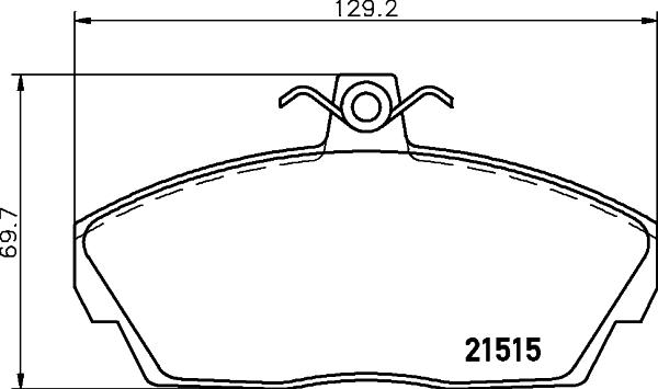 DON PCP2179 - Brake Pad Set, disc brake autospares.lv