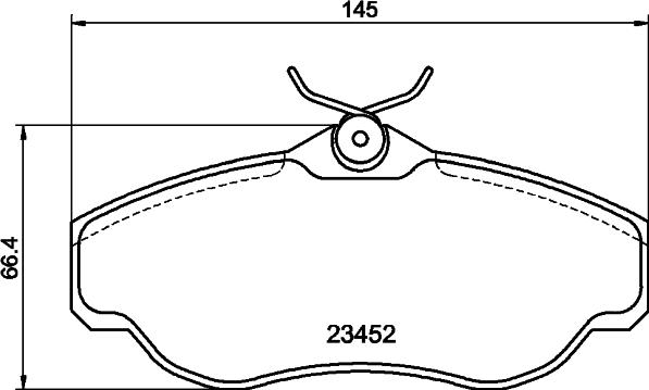 DON PCP2174 - Brake Pad Set, disc brake autospares.lv