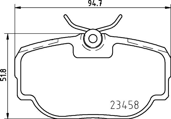 DON PCP2175 - Brake Pad Set, disc brake autospares.lv