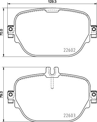 DON PCP2210 - Brake Pad Set, disc brake autospares.lv