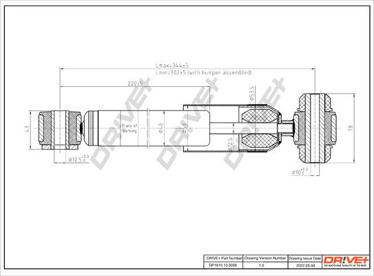 Dr!ve+ DP1610.10.0098 - Shock Absorber autospares.lv