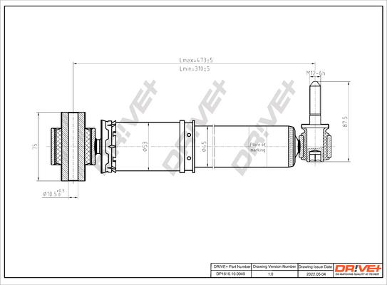 Dr!ve+ DP1610.10.0049 - Shock Absorber autospares.lv