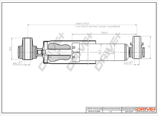 Dr!ve+ DP1610.10.0048 - Shock Absorber autospares.lv