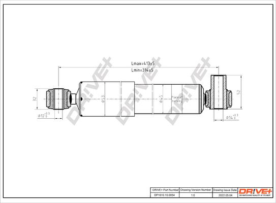 Dr!ve+ DP1610.10.0054 - Shock Absorber autospares.lv