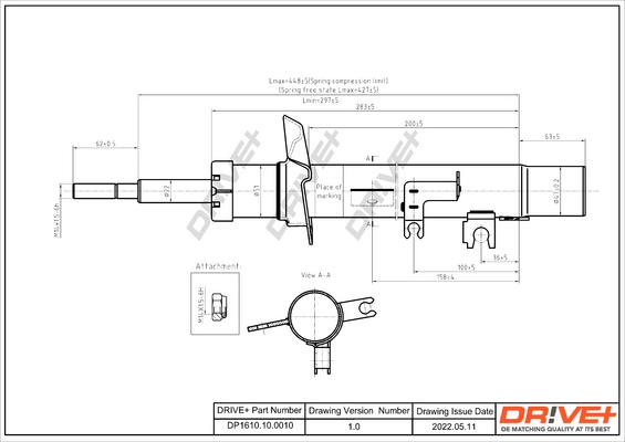 Dr!ve+ DP1610.10.0010 - Shock Absorber autospares.lv