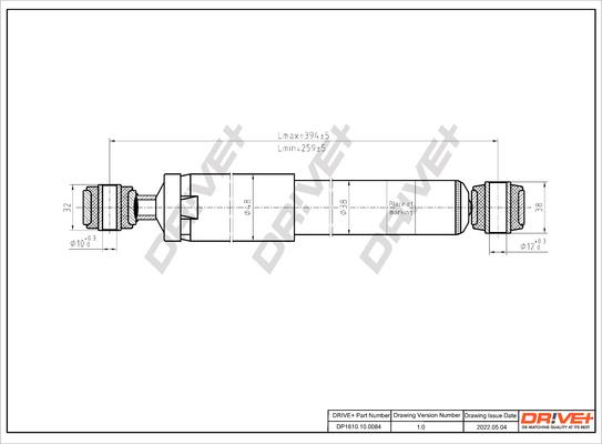 Dr!ve+ DP1610.10.0084 - Shock Absorber autospares.lv