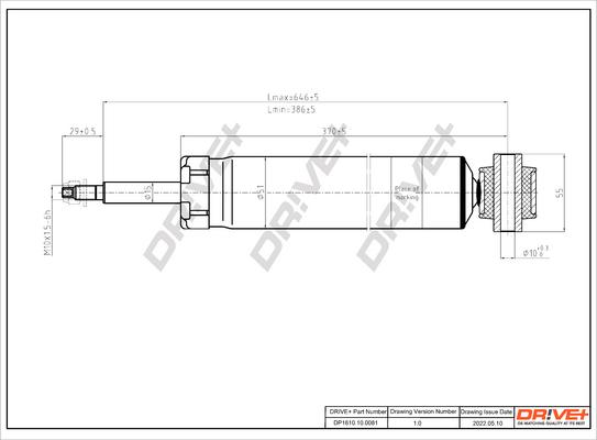 Dr!ve+ DP1610.10.0081 - Shock Absorber autospares.lv