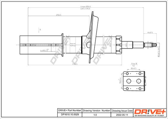 Dr!ve+ DP1610.10.0029 - Shock Absorber autospares.lv