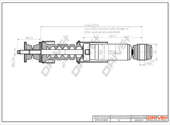 Dr!ve+ DP1610.10.0028 - Shock Absorber autospares.lv