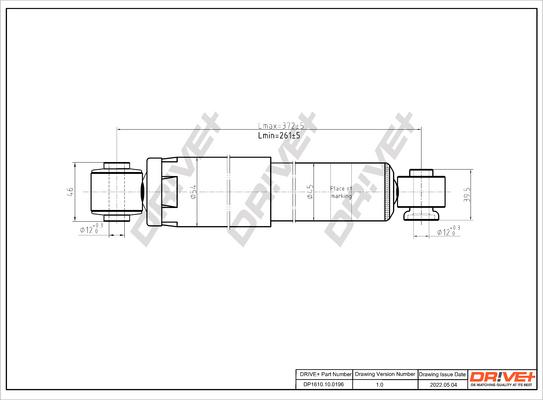 Dr!ve+ DP1610.10.0196 - Shock Absorber autospares.lv