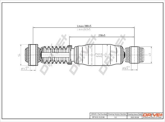 Dr!ve+ DP1610.10.0146 - Shock Absorber autospares.lv