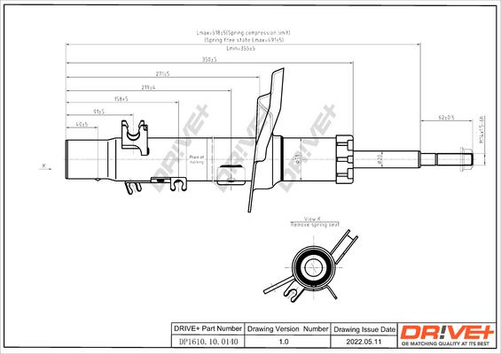 Dr!ve+ DP1610.10.0140 - Shock Absorber autospares.lv