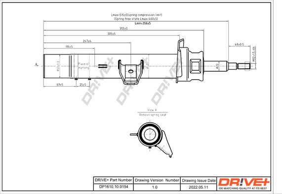 Dr!ve+ DP1610.10.0154 - Shock Absorber autospares.lv