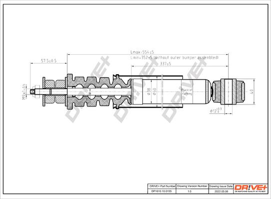 Dr!ve+ DP1610.10.0155 - Shock Absorber autospares.lv