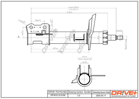 Dr!ve+ DP1610.10.0156 - Shock Absorber autospares.lv