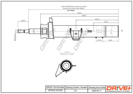 Dr!ve+ DP1610.10.0153 - Shock Absorber autospares.lv