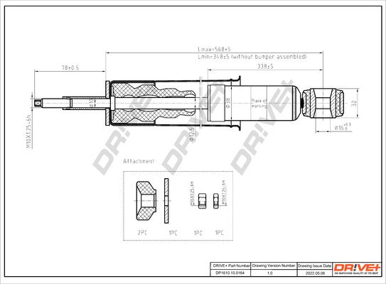 Dr!ve+ DP1610.10.0164 - Shock Absorber autospares.lv