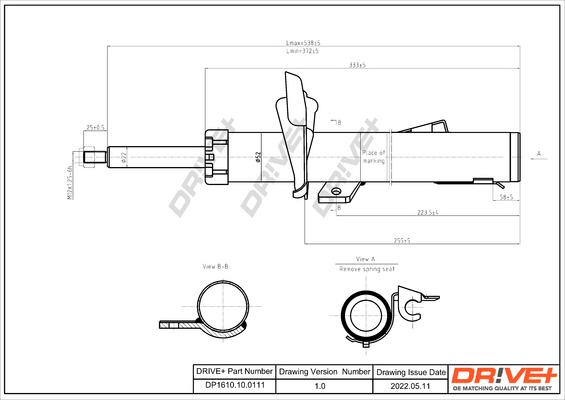 Dr!ve+ DP1610.10.0111 - Shock Absorber autospares.lv