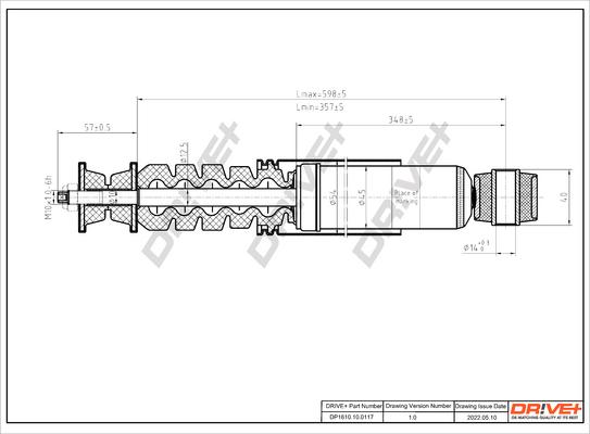 Dr!ve+ DP1610.10.0117 - Shock Absorber autospares.lv