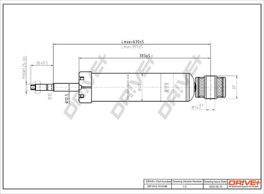 Dr!ve+ DP1610.10.0188 - Shock Absorber autospares.lv