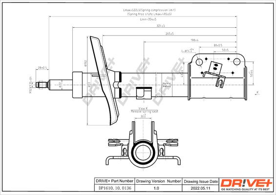 Dr!ve+ DP1610.10.0136 - Shock Absorber autospares.lv