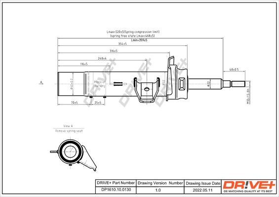 Dr!ve+ DP1610.10.0130 - Shock Absorber autospares.lv