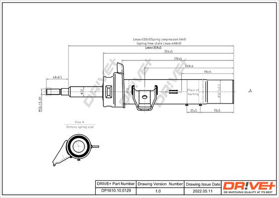 Dr!ve+ DP1610.10.0129 - Shock Absorber autospares.lv