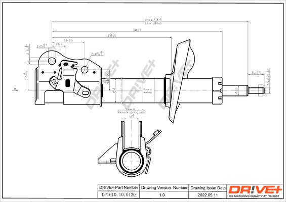 Dr!ve+ DP1610.10.0120 - Shock Absorber autospares.lv