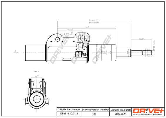 Dr!ve+ DP1610.10.0172 - Shock Absorber autospares.lv