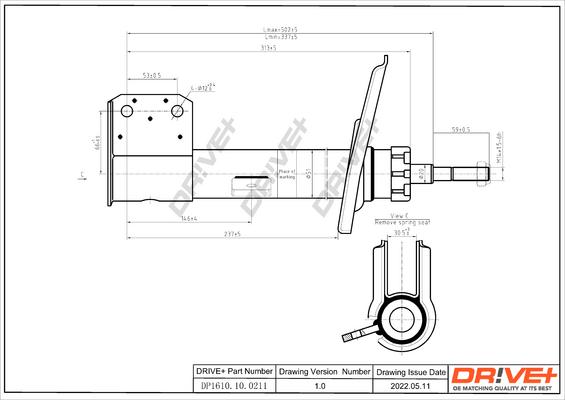 Dr!ve+ DP1610.10.0211 - Shock Absorber autospares.lv